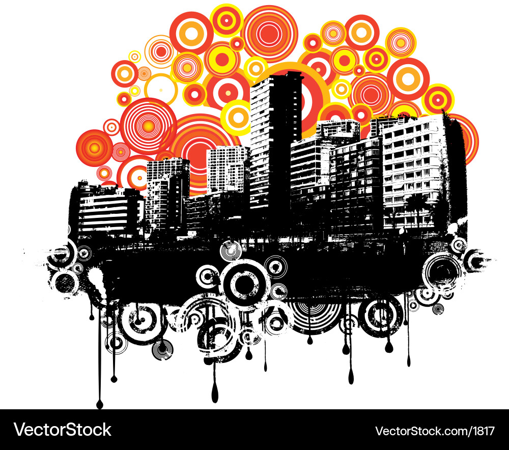 Dark City Echoes Royalty Free Vector Image - VectorStock