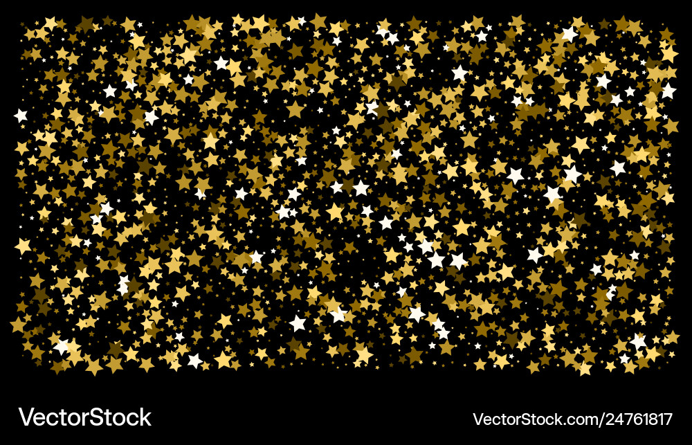 Gold Stars Konfetti Feier Gold Stars Konfetti Feier vektorbild