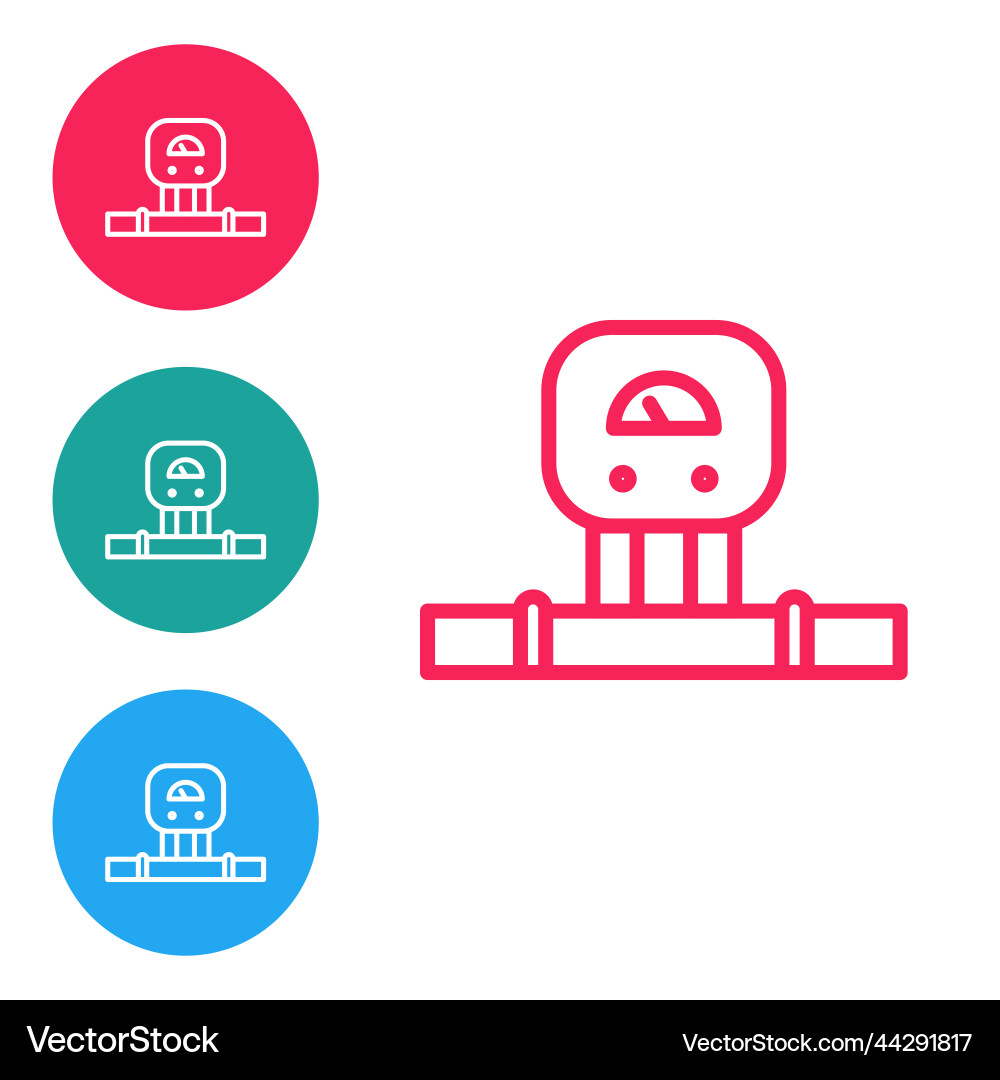 Isometric smart sensor system icon isolated Isometric smart sensor system icon isolated vector image