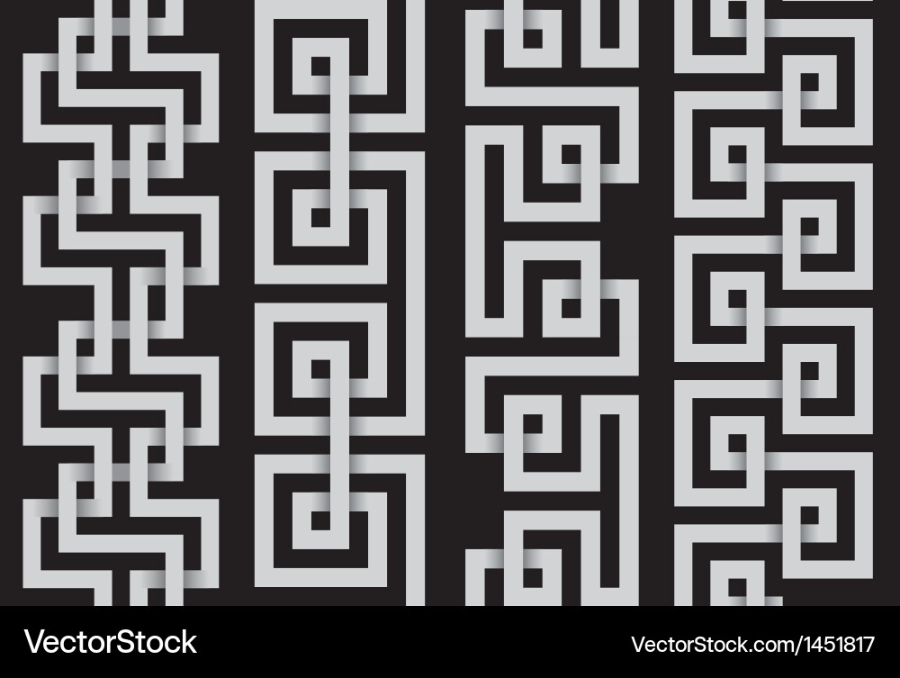 Set of lines for making seamless patterns Vector Image