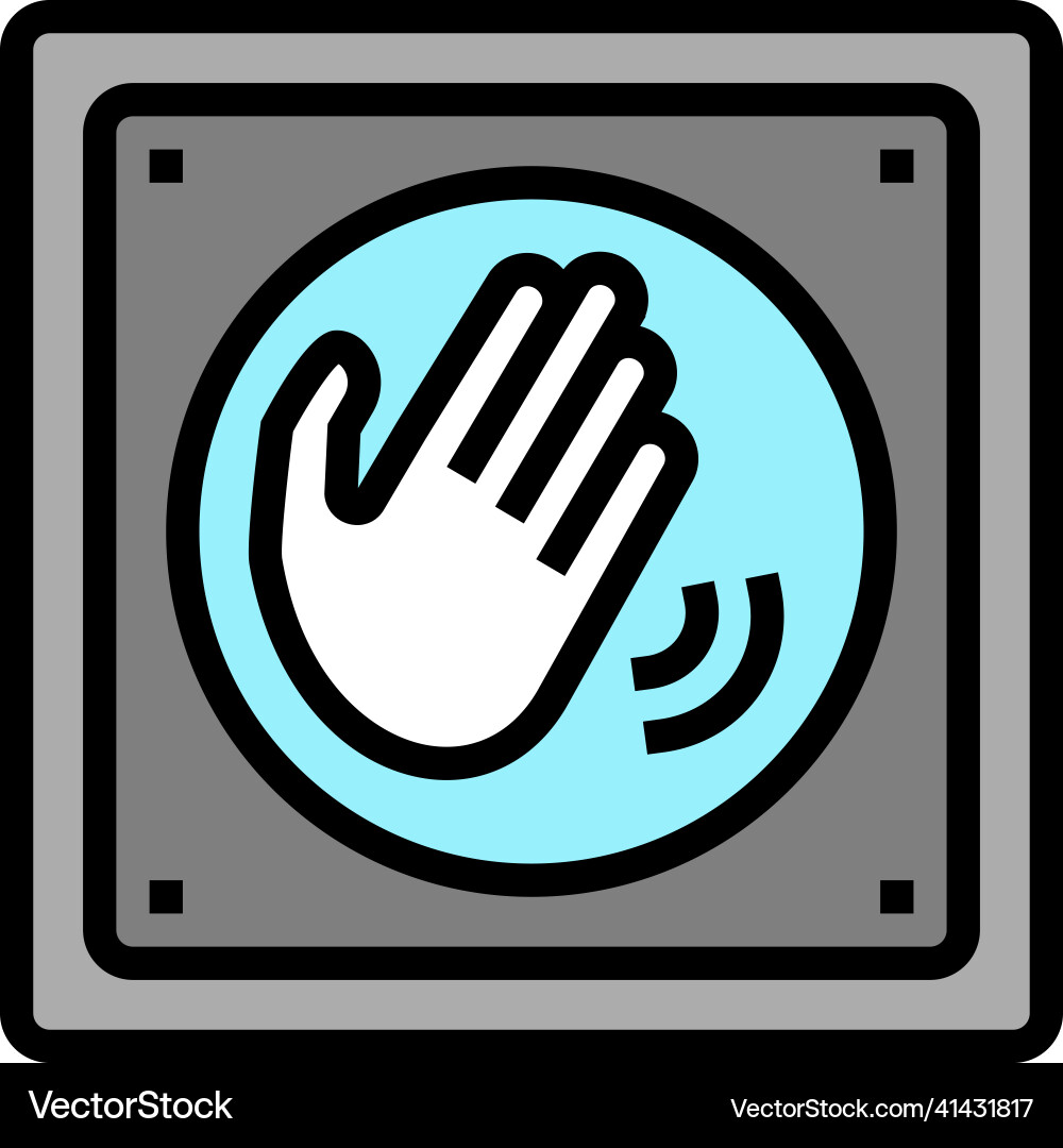 Switch contactless color icon Switch contactless color icon vector image