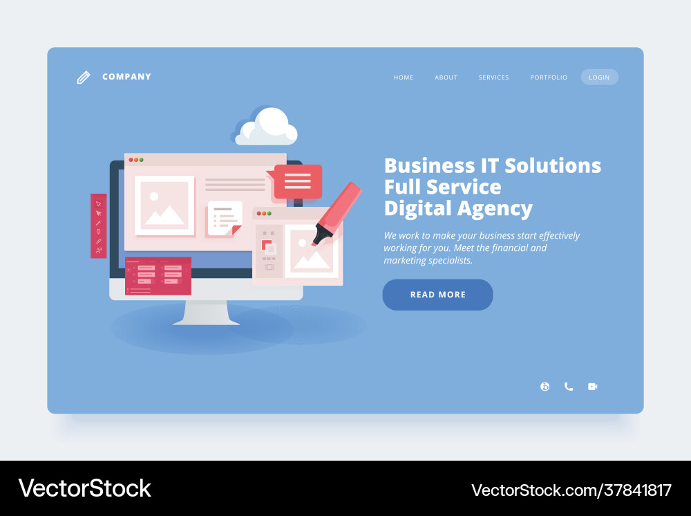 Web design template Web design template vector image