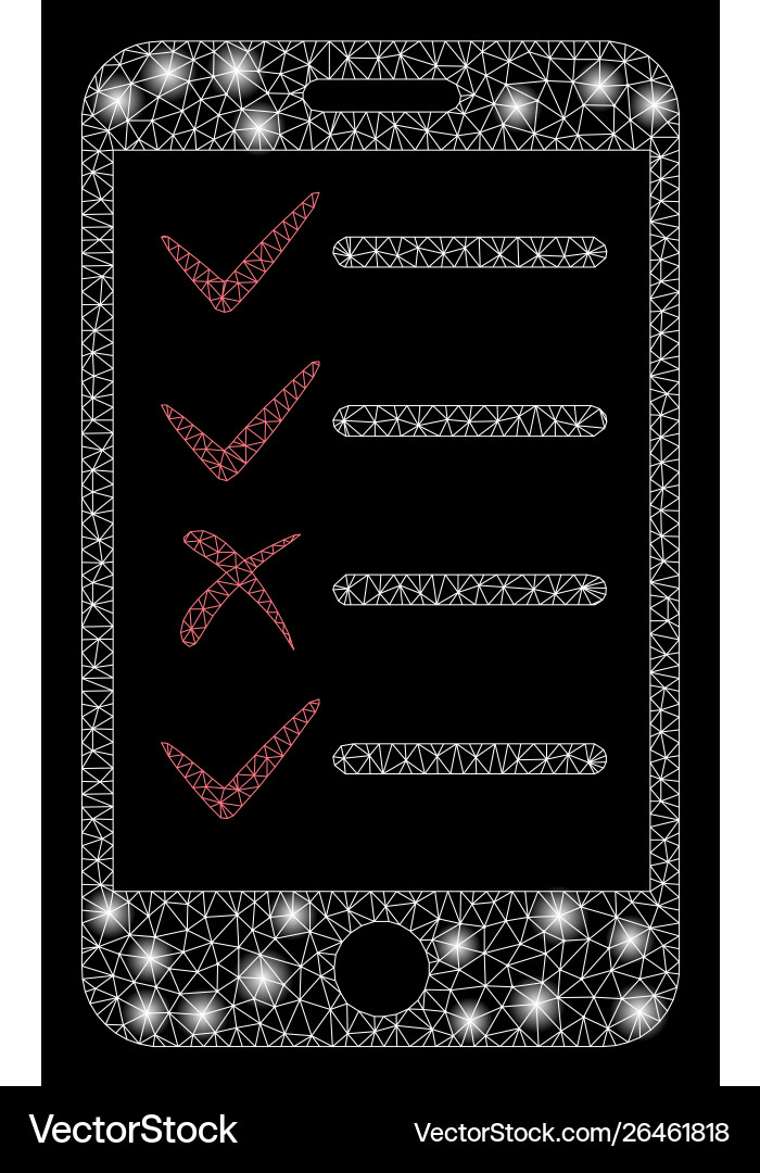 Flare mesh network mobile tasks with spots Flare mesh network mobile tasks with spots vector image
