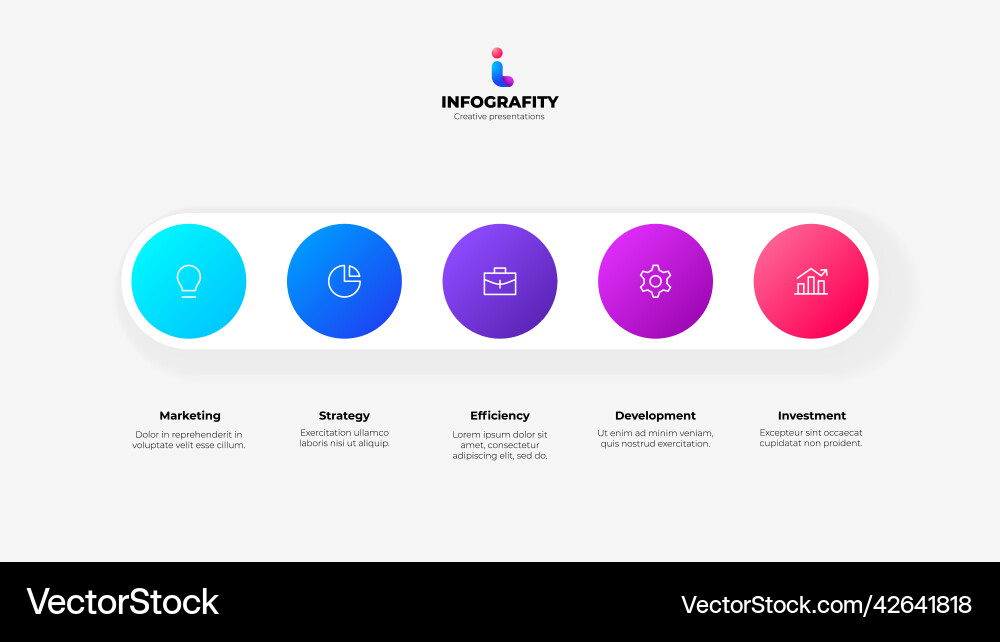 White horizontal stripe with 6 circles in a row White horizontal stripe with 6 circles in a row vector image