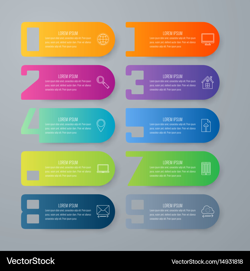 Workflow Diagram Template - Process Options vector image