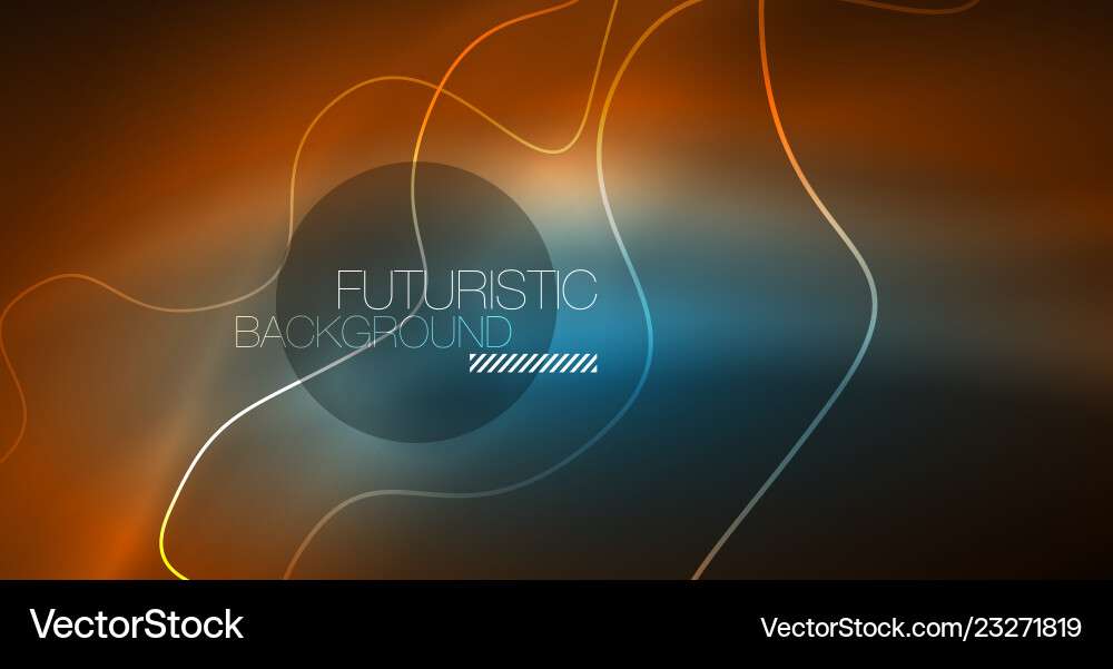 Abstract shiny glowinng color wave design element Vector Image