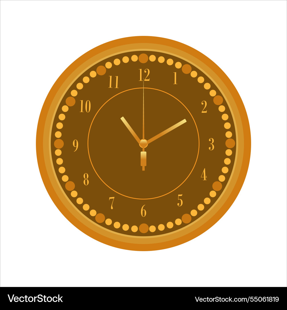 Clock 2 Royalty Free Vector Image - VectorStock