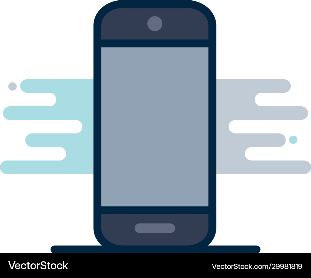 Isolated digital smartphone line fill block style Vector Image