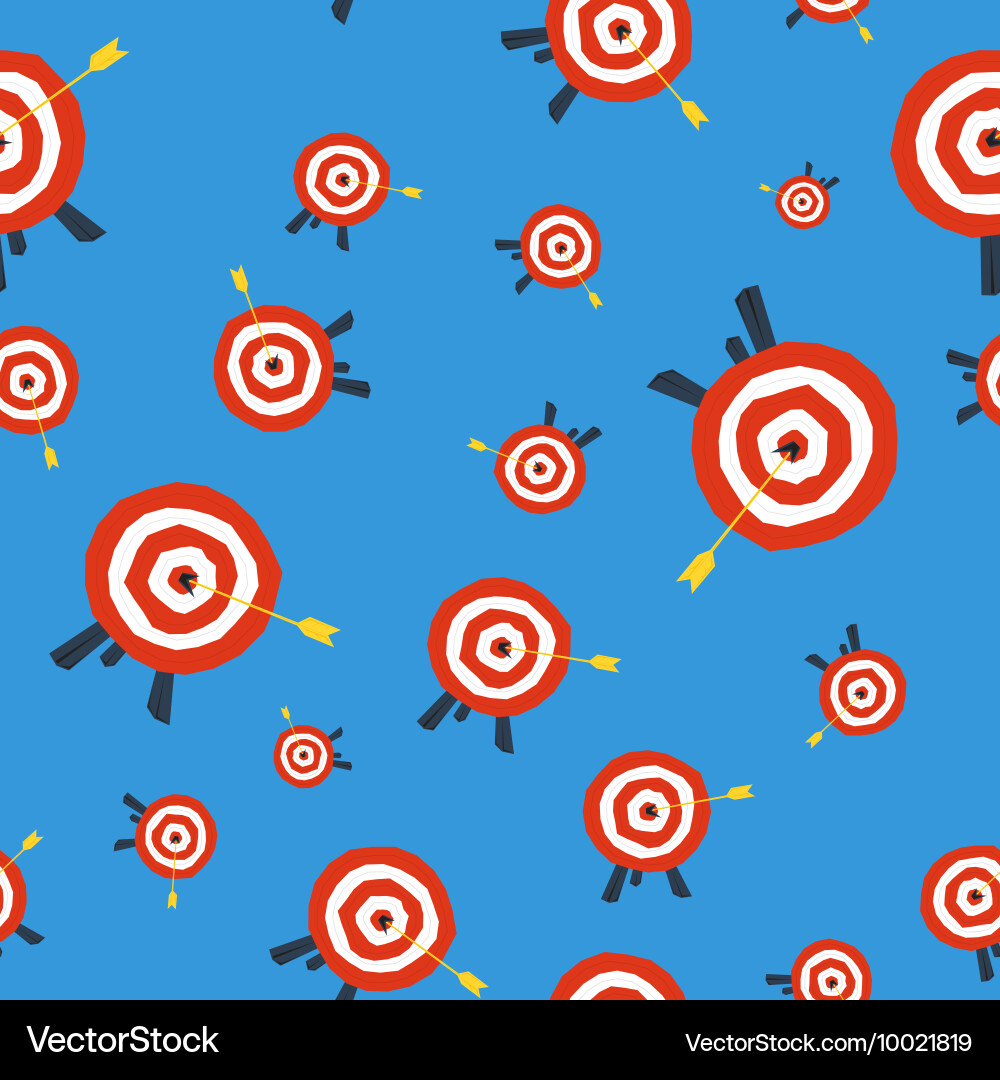Seamless pattern with target vector image