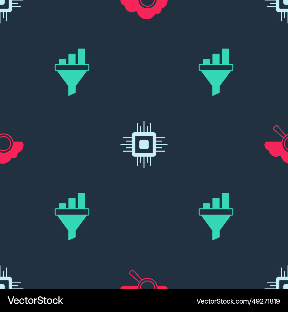 Set search cloud computing processor cpu Set search cloud computing processor cpu vector image