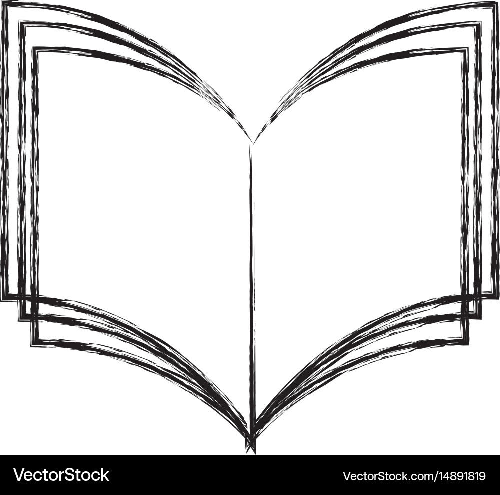 Text book open isolated icon Vector Image