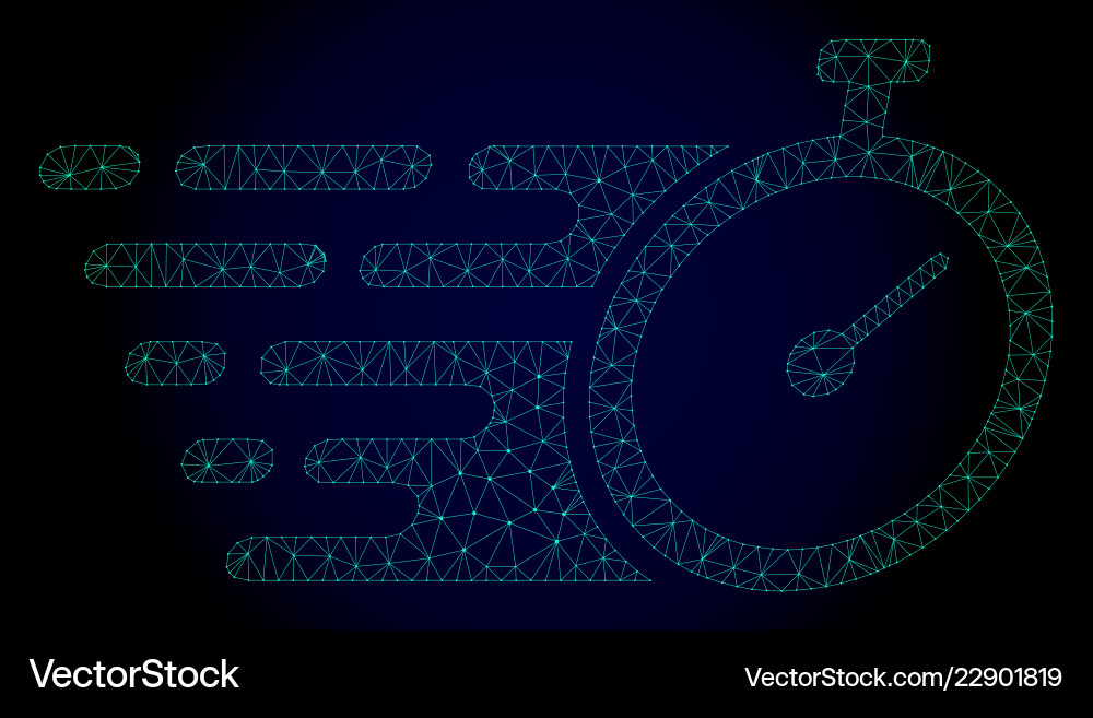 Time tracker polygonal frame mesh with fast Time tracker polygonal frame mesh with fast vector image
