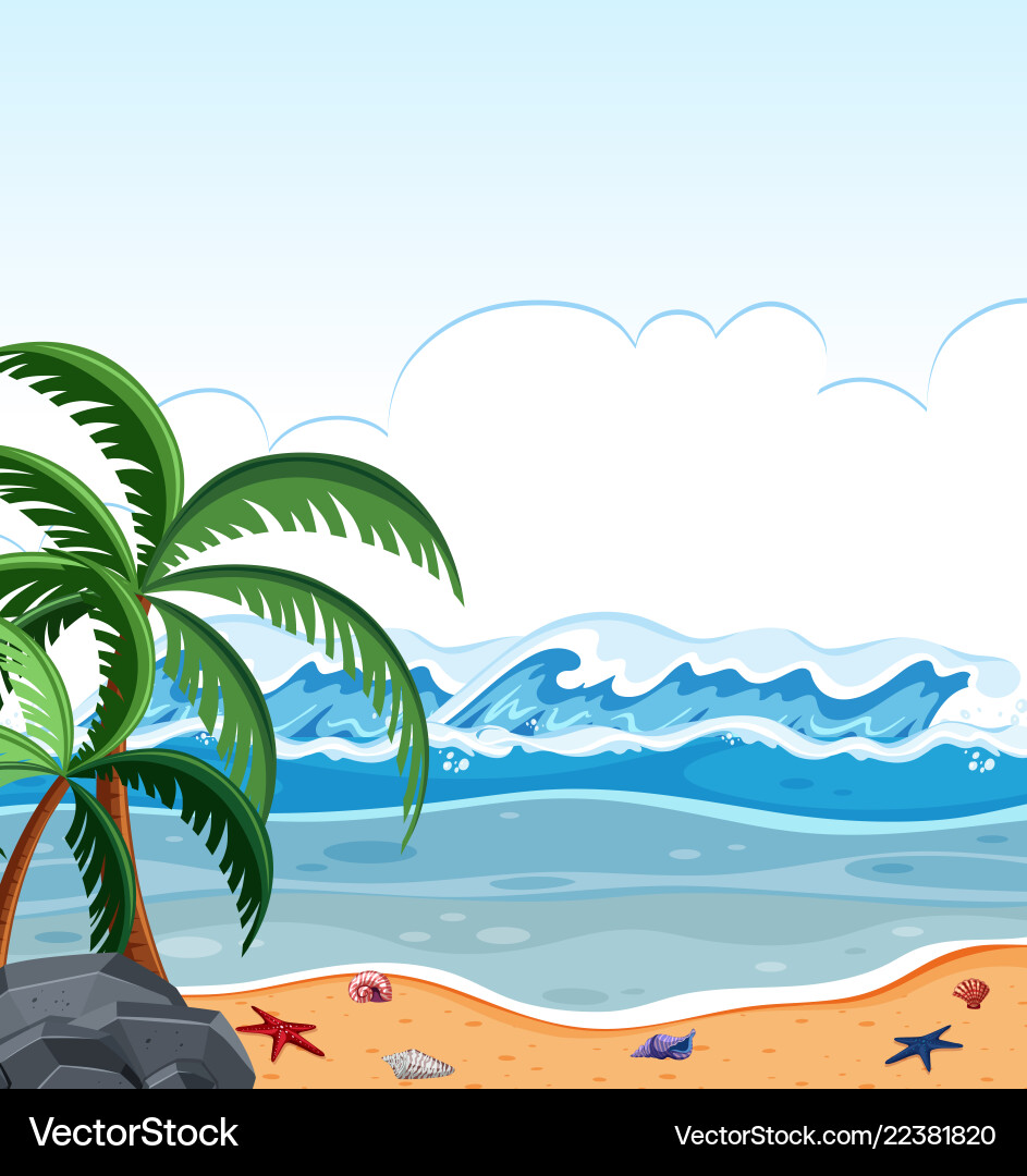 A summer beach background Royalty Free Vector Image