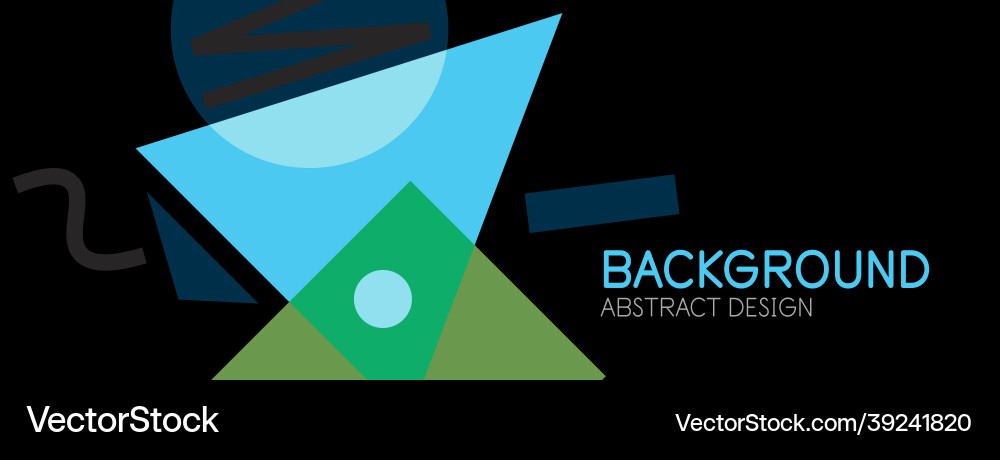 Abstract background blocks lines triangles vector image