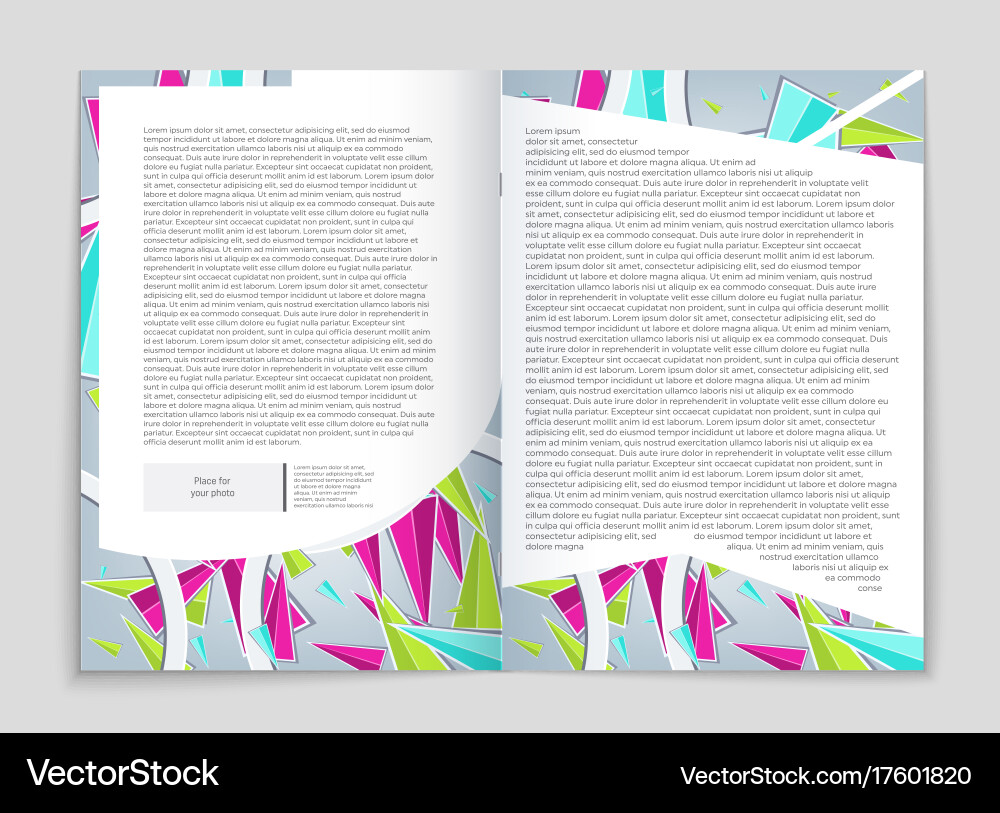 Abstract layout background set for art vector image