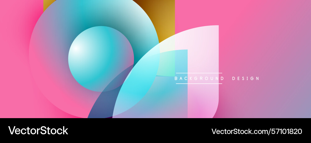 Abstract shapes overlap creating vibrant Abstract shapes overlap creating vibrant Vector Image
