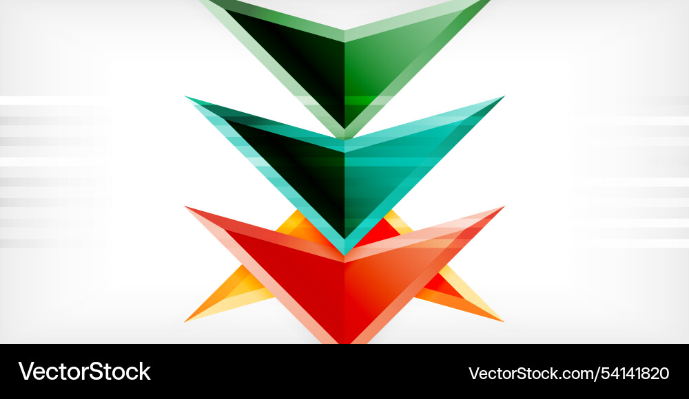 Arrows with 3d effect abstract background Arrows with 3d effect abstract background Vector Image
