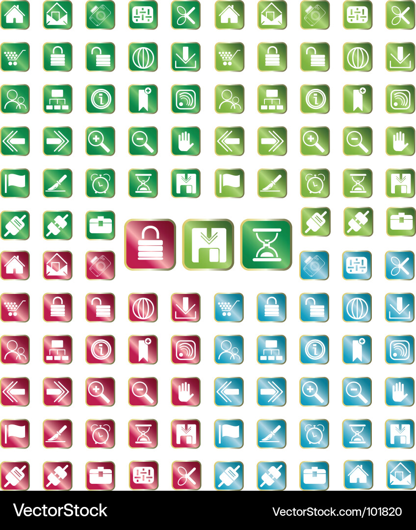 Buttons Vector Image