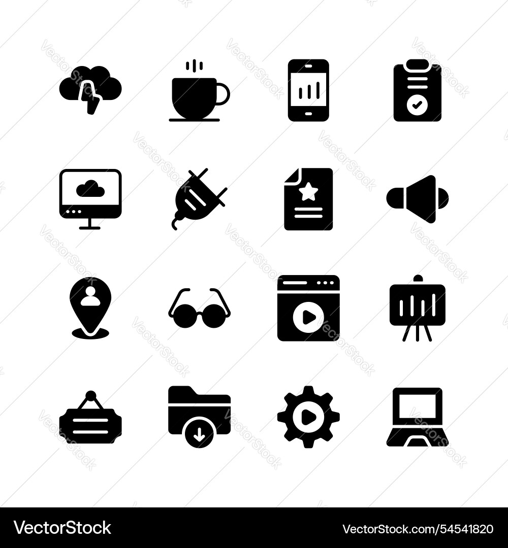 Pack of web icons in modern design style user Pack of web icons in modern design style user vector image