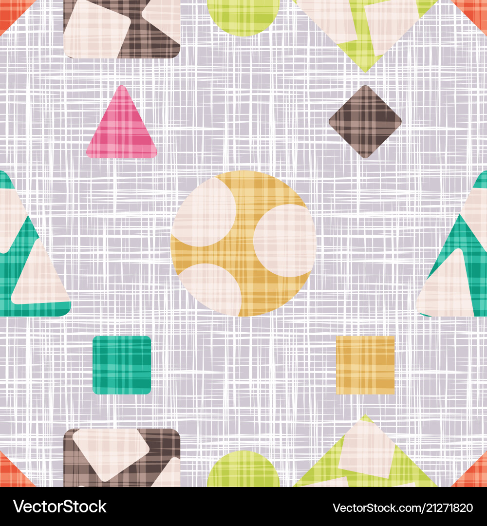 Retro pattern for textile with geometric shapes Retro pattern for textile with geometric shapes vector image
