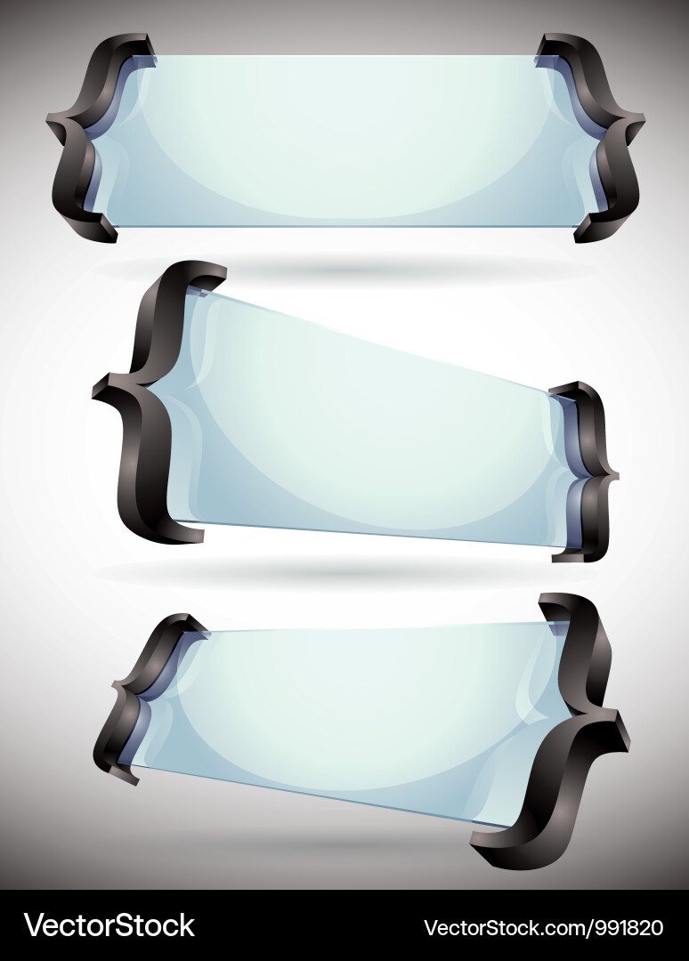 Spelling brackets for your text Vector Image