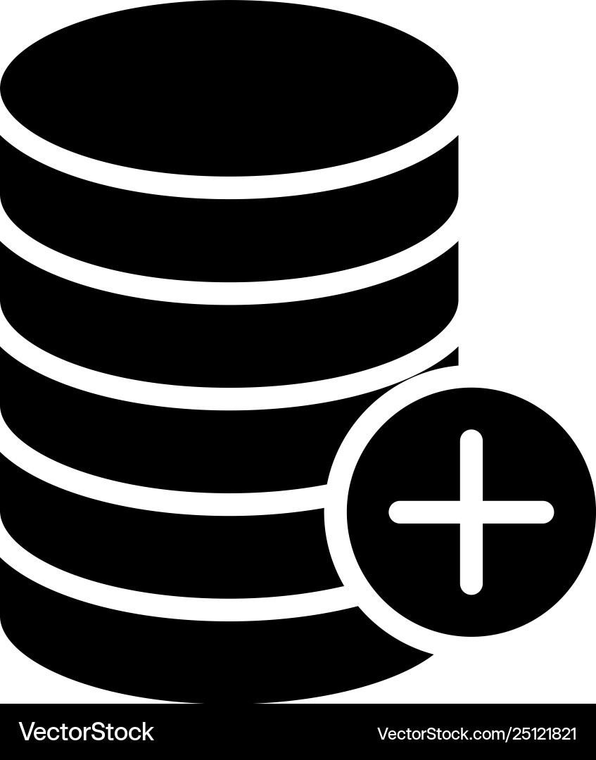 Add database Add database vector image
