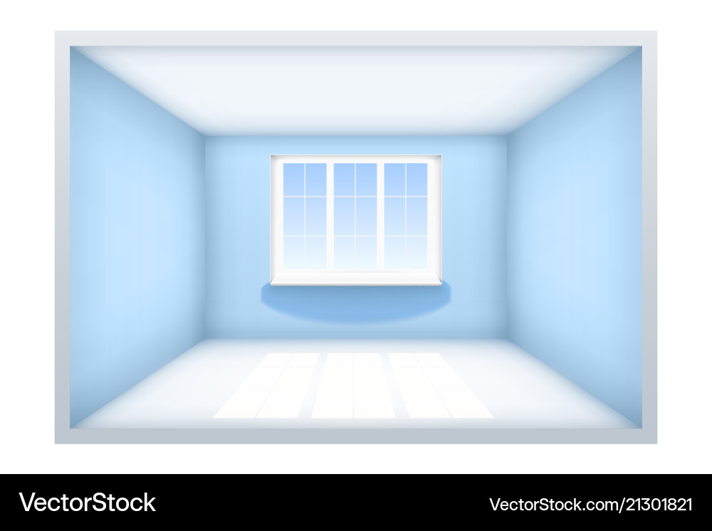 Beispiel leerer Raum mit Fenster Beispiel leerer Raum mit Fenster vektorbild