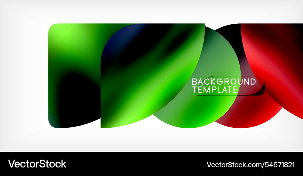 Bright circles with shadows abstract background Vector Image