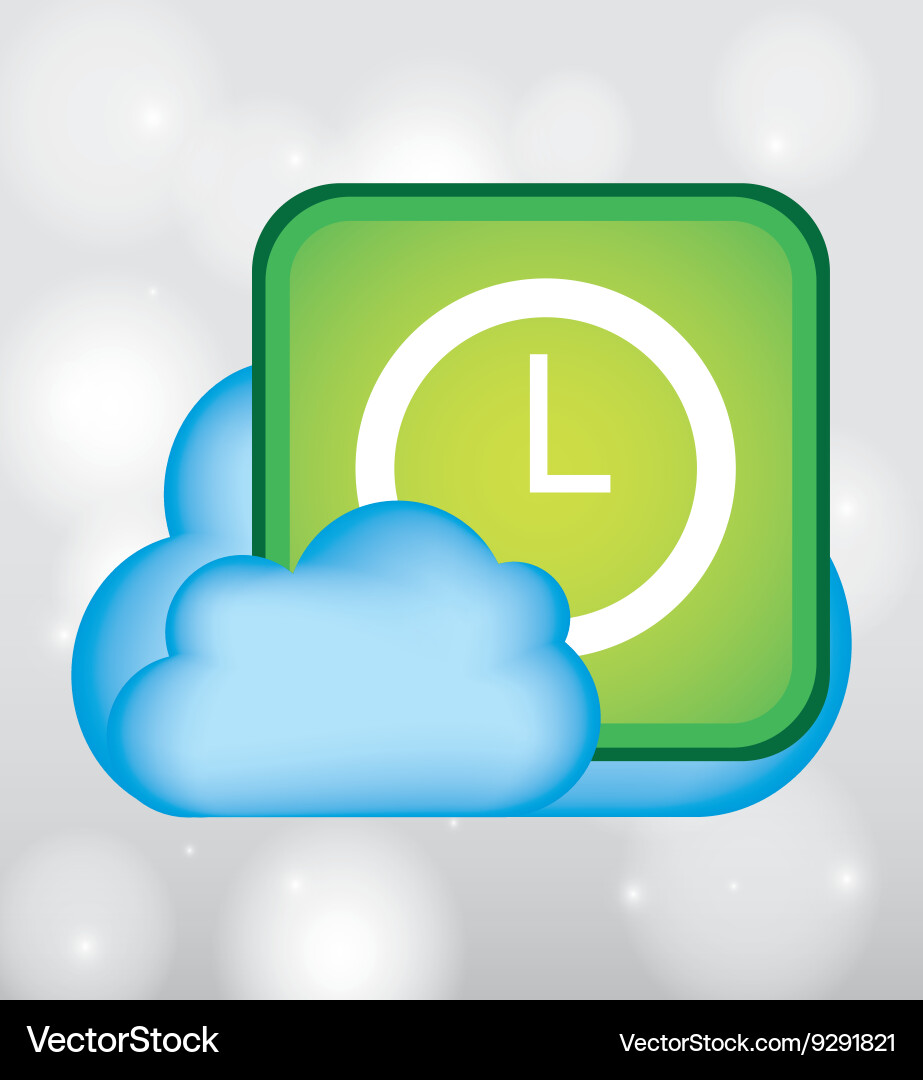 Cloud computing design Vector Image
