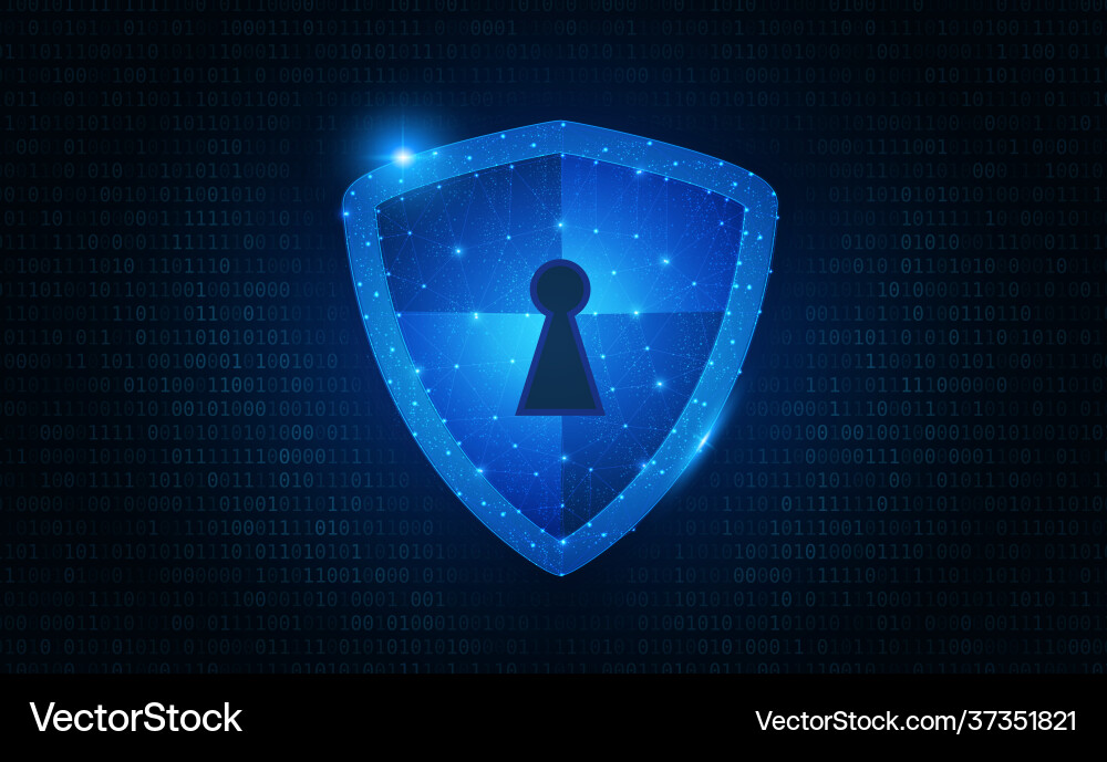 Data Security Abstract with Keyhole vector image