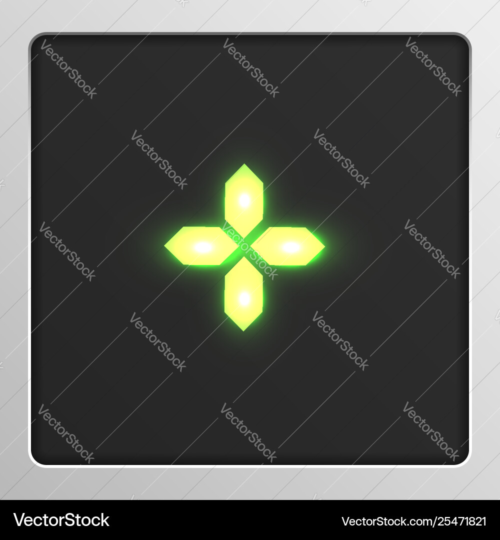Digital character set typeface on a screen Digital character set typeface on a screen vector image