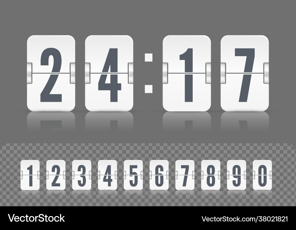Modern ui design retro time meter Modern ui design retro time meter vector image