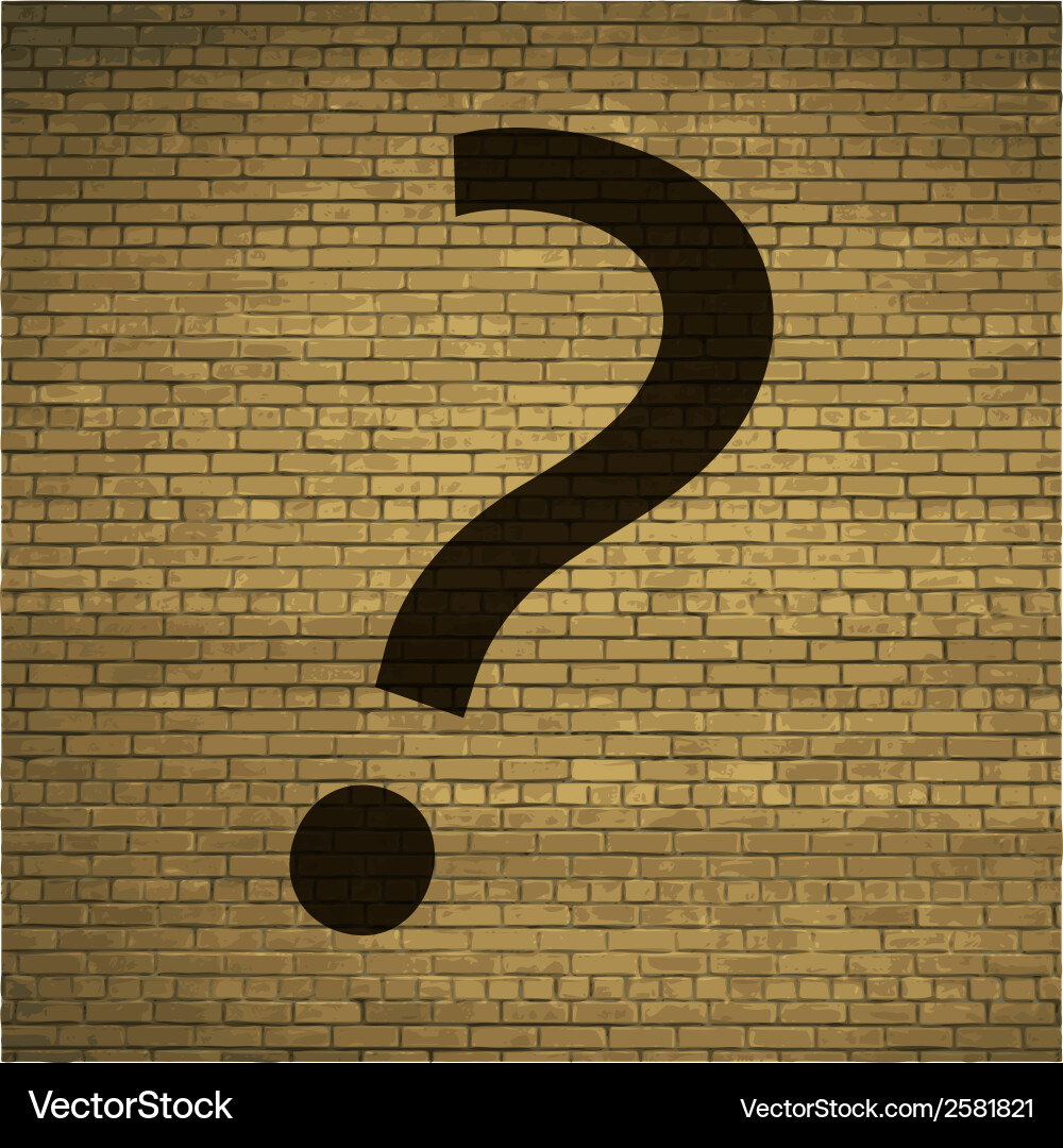 Question mark flat modern web button and space vector image