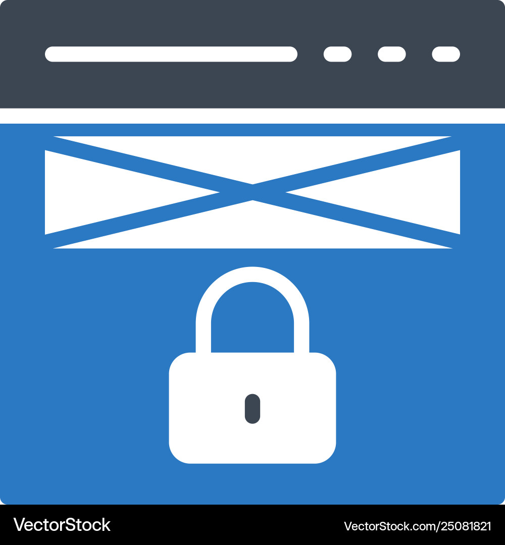 Secure mail browser Secure mail browser Vector Image