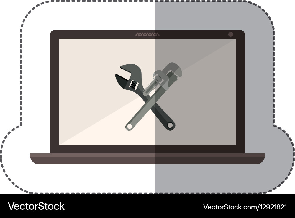 Technical service for technology devices vector image