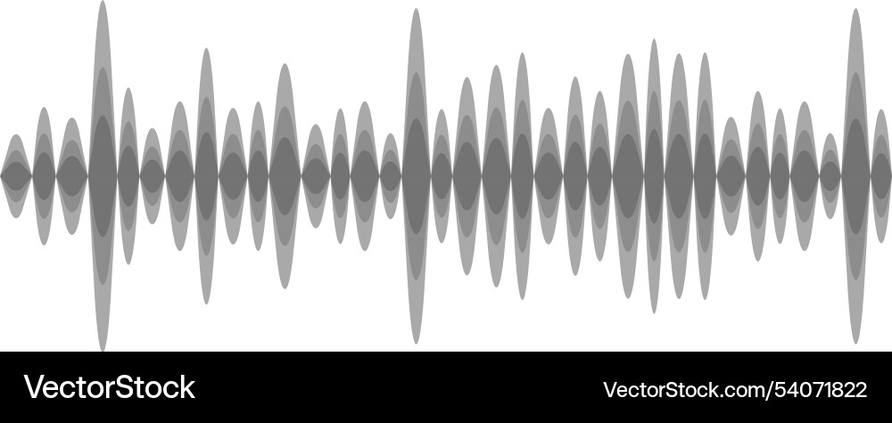 Abstract of a sound wave visualized Abstract of a sound wave visualized vector image