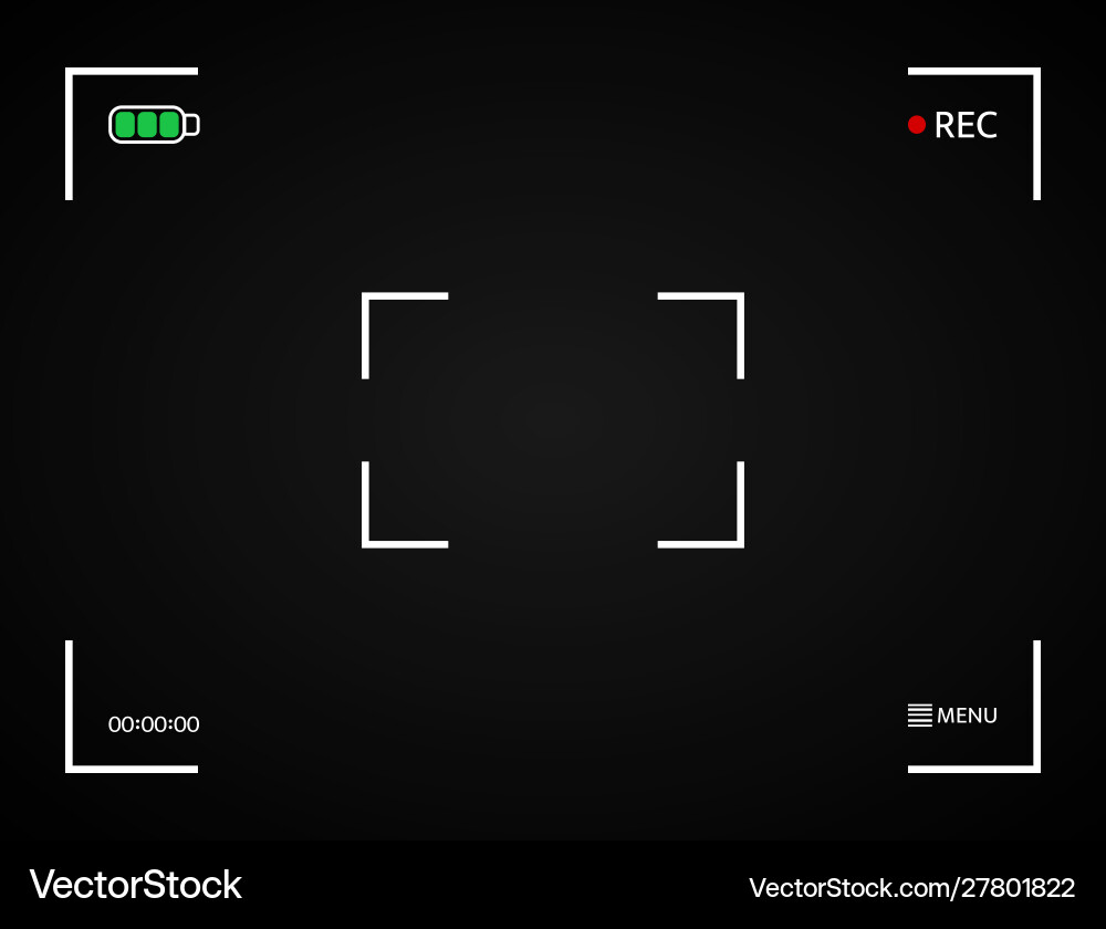Camera display digital frame viewfinder Camera display digital frame viewfinder vector image