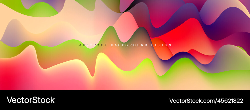 Dynamic liquid waves abstract background Dynamic liquid waves abstract background Vector Image