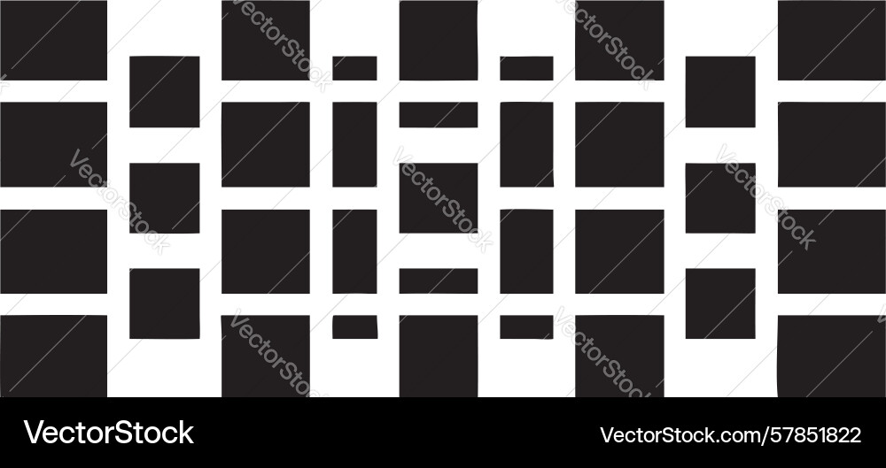 Pixelated grid abstract geometric pattern design vector image