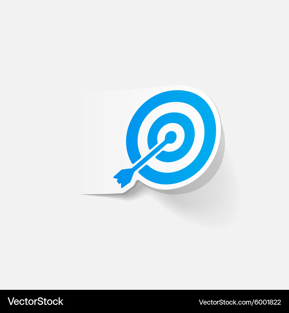 Realistic design element target Vector Image