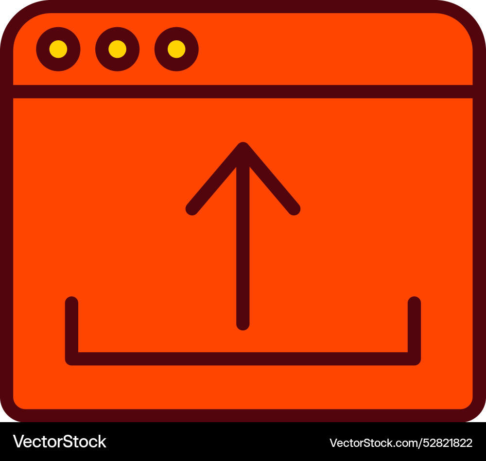 Upload icon design vector image