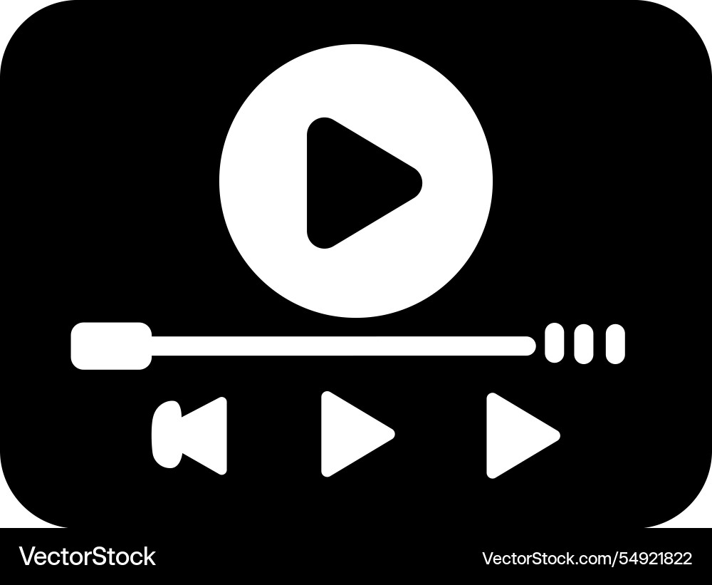 Video tutorials for fast and easy learning vector image