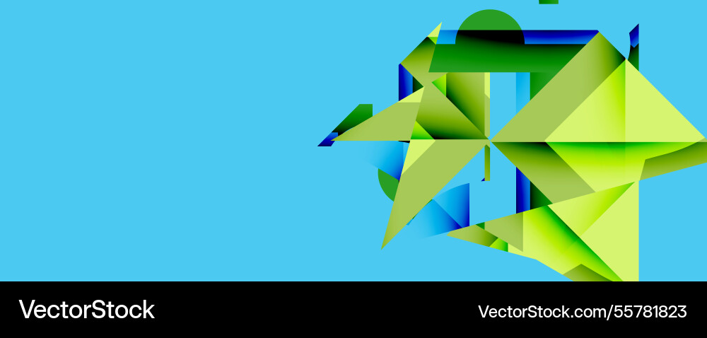 Abstract geometric composition with interlocking Abstract geometric composition with interlocking vector image