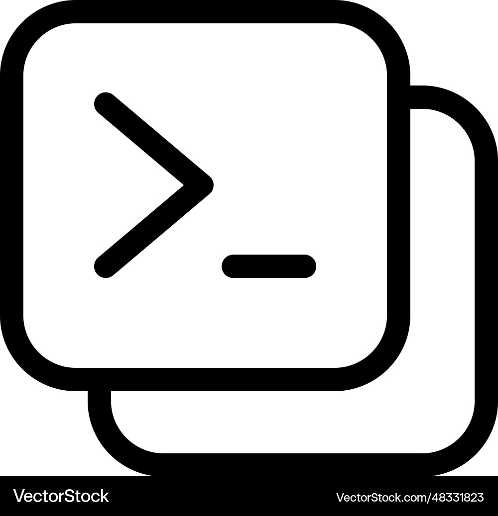 Code icon Code icon Vector Image