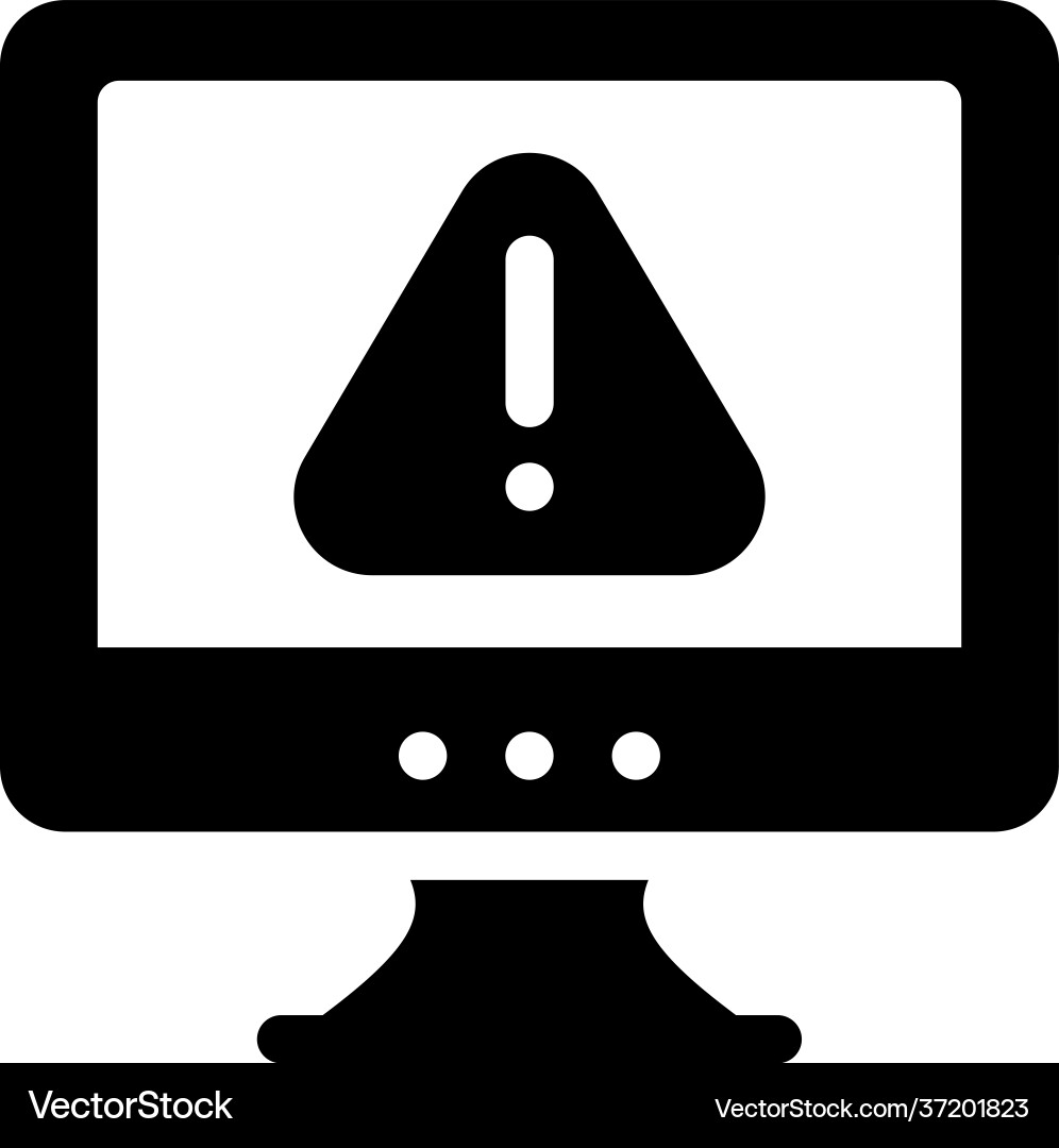 Computer error vector image