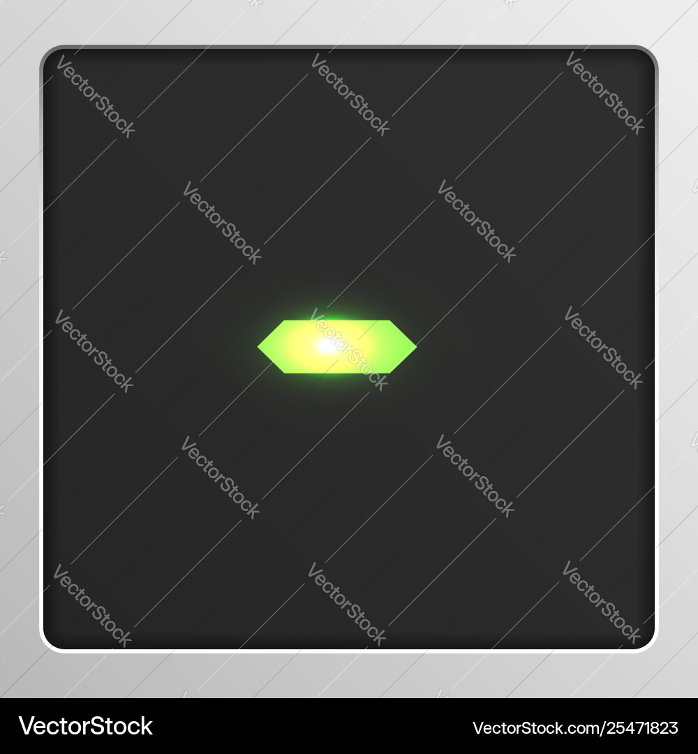 Digital character set typeface on a screen vector image