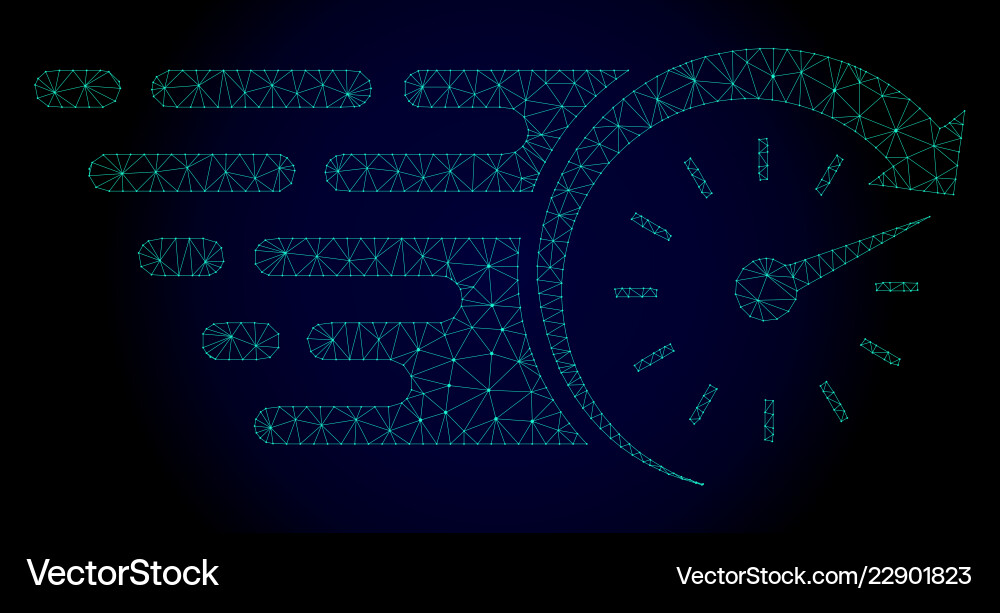Dynamic Time Mesh - Speed Effect vector image