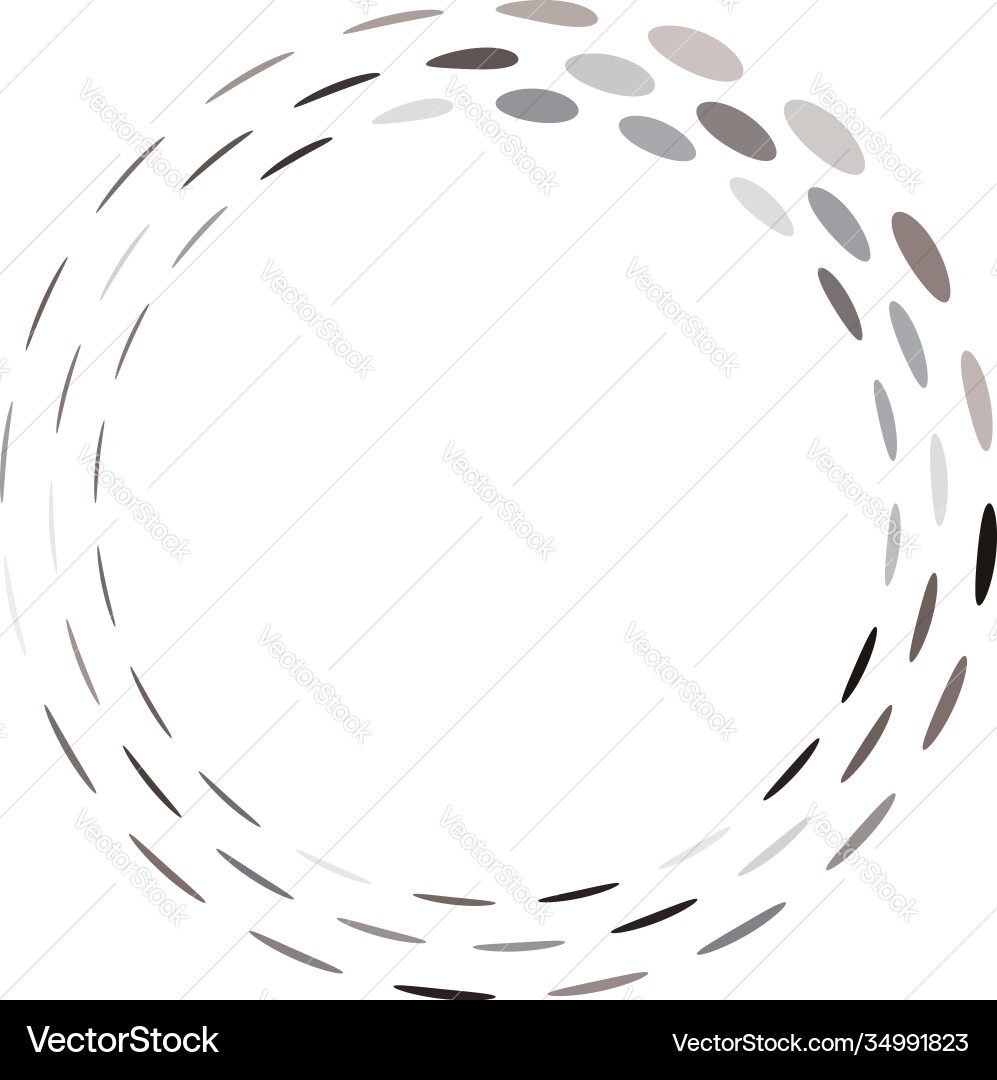 Geometrische Rundspirale Drall und Drall Geometrische Rundspirale Drall und Drall vektorbild
