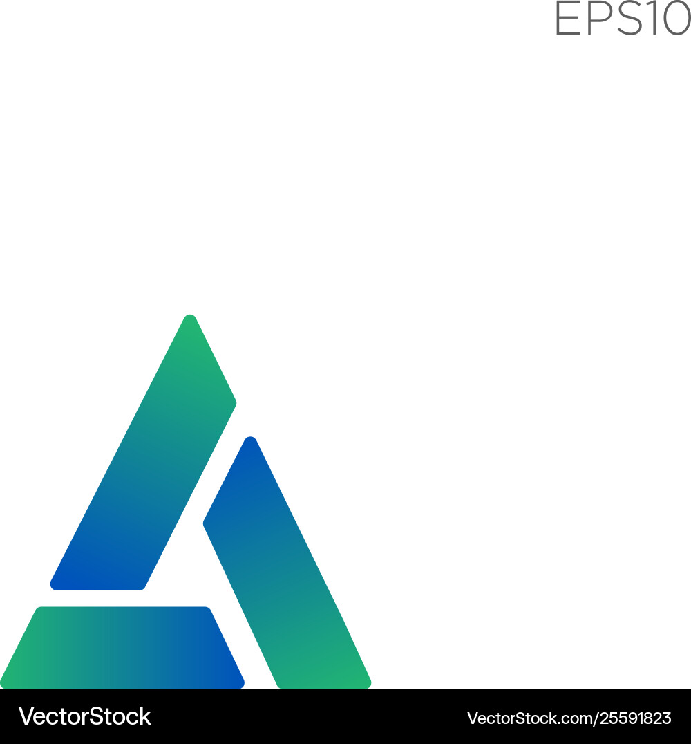 Initial a logo minimal icon element isolated Vector Image