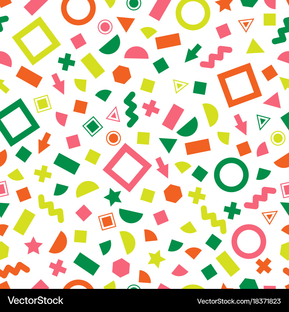 Seamless primitive geometric patterns Vector Image
